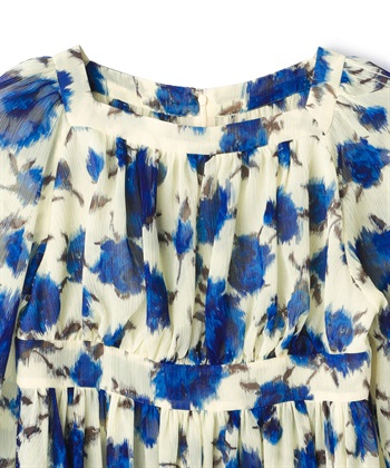 49AV JUNKO SHIMADA ロース柄プリントギャザーワンピース_subthumb_2