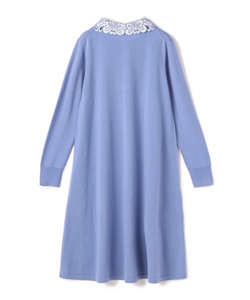 TIME SALE】2WAYレース襟長袖ニットワンピース 49AV.junko