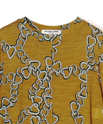 49AV JUNKO SHIMADA 【TIME SALE】ハートチェーンプリントTワンピース_subthumb_2