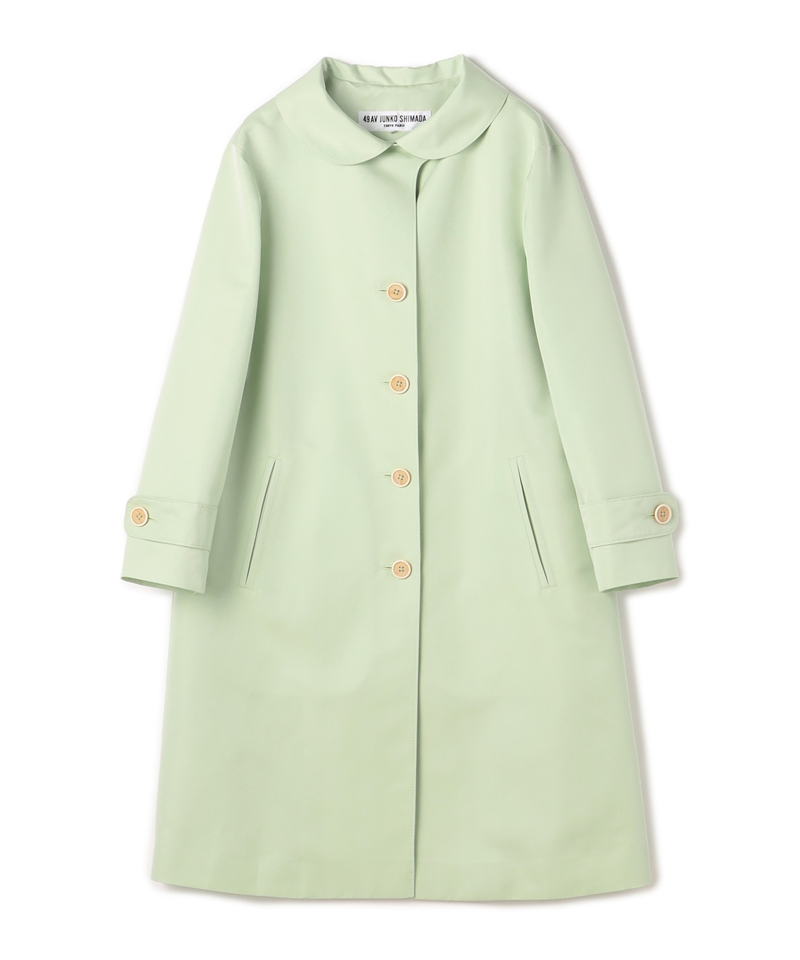 ファッションの 丸衿ステンカラーコート shimada｜クロスプラス公式 49AV.junko ジャケット・アウター