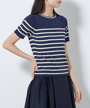 49AV JUNKO SHIMADA 【WEB限定】イタリーコットン半袖ニットトップス_subthumb_2