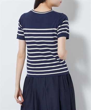 49AV JUNKO SHIMADA 【WEB限定】イタリーコットン半袖ニットトップス_subthumb_3