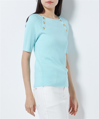 トップス tamako メタリック糸ホルターネックトップス - ゴールド | ZARA Japan