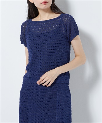 疑麻コットンニットトップス 49AV.junko shimada｜クロスプラス