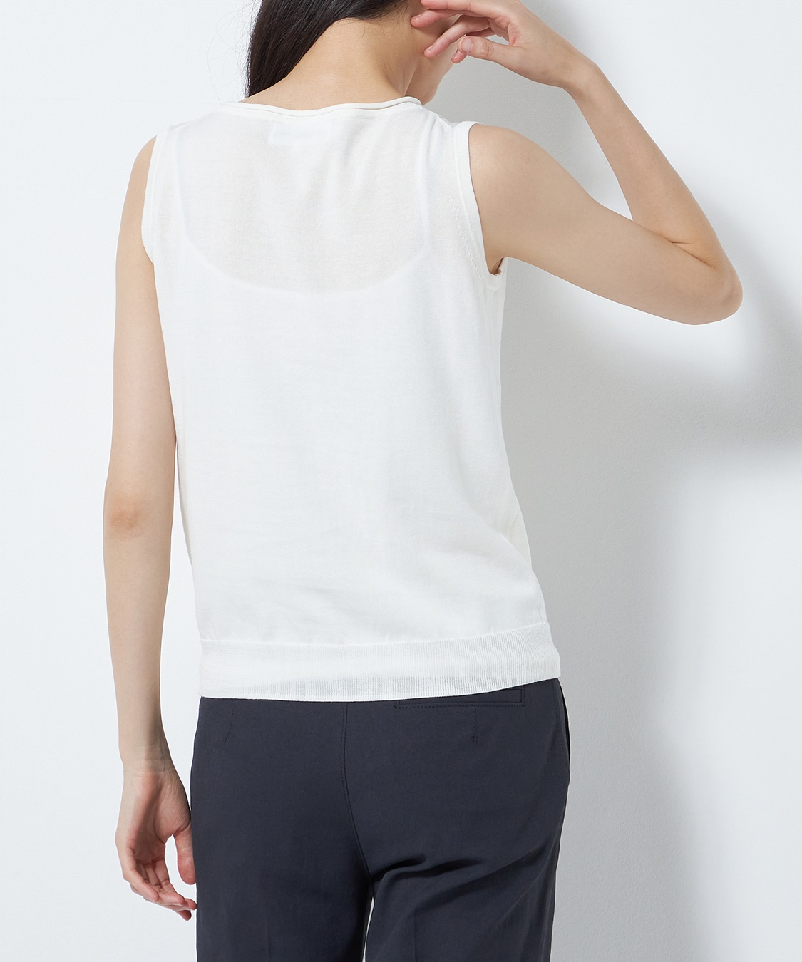 リーフニットノースリーブトップス 49AV.junko shimada｜クロス