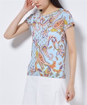 49AV JUNKO SHIMADA ペーズリープリント半袖Tシャツ_subthumb_1