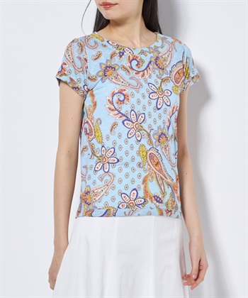 49AV JUNKO SHIMADA ペーズリープリント半袖Tシャツ_subthumb_2