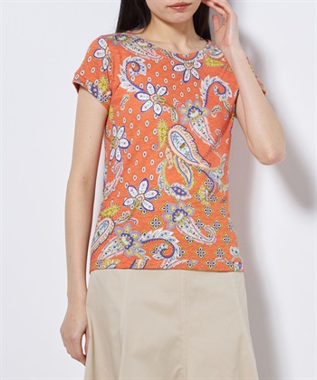 49AV JUNKO SHIMADA ペーズリープリント半袖Tシャツ_subthumb_4