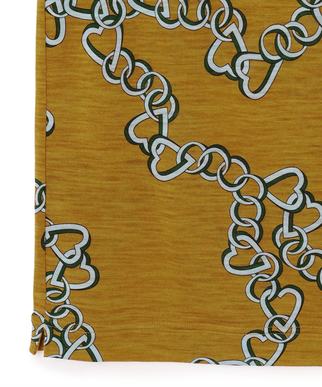 ハートチェーンプリントクルーネックカットソー 49AV JUNKO SHIMADA