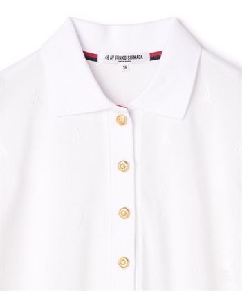 TIME SALE】エッフェル刺しゅうポロシャツ 49AV JUNKO SHIMADA