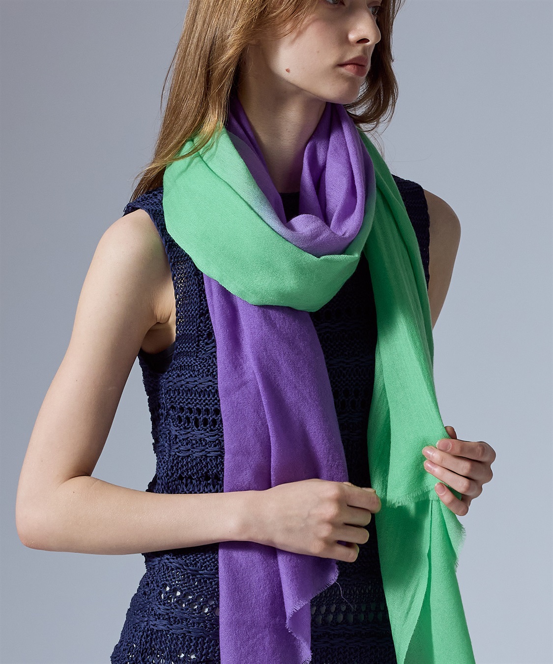 49AV JUNKO SHIMADA バイカラーストール_sub_9