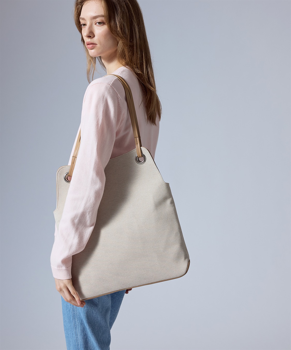 異素材ミックスショルダーバッグ 49AV JUNKO SHIMADA｜クロス