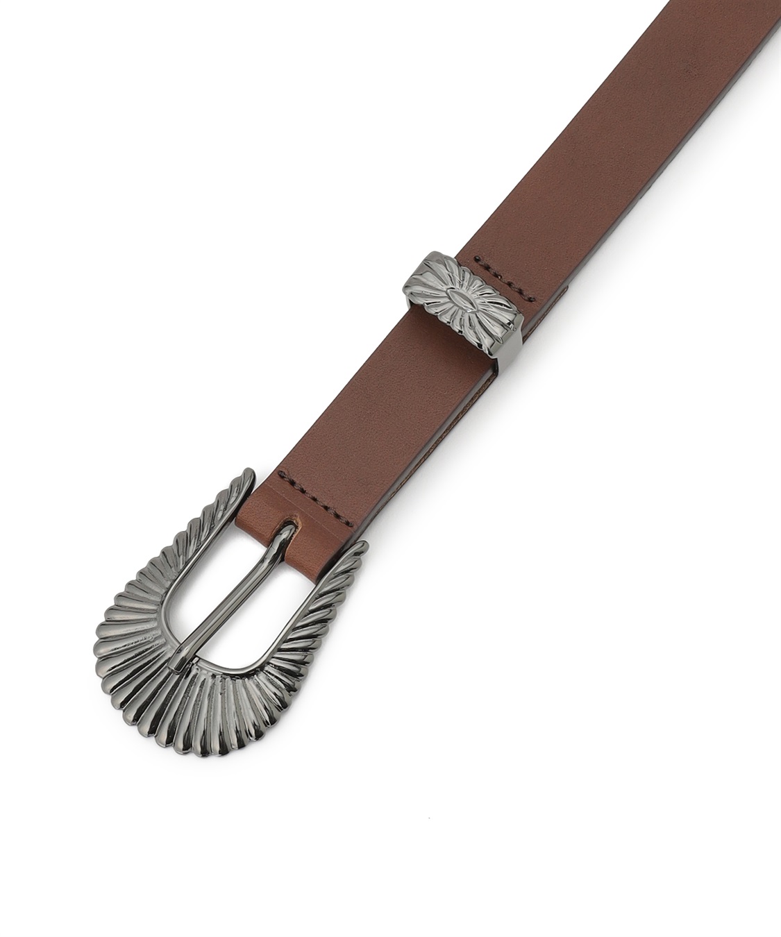 49AV JUNKO SHIMADA 牛革スリムベルト_sub_1