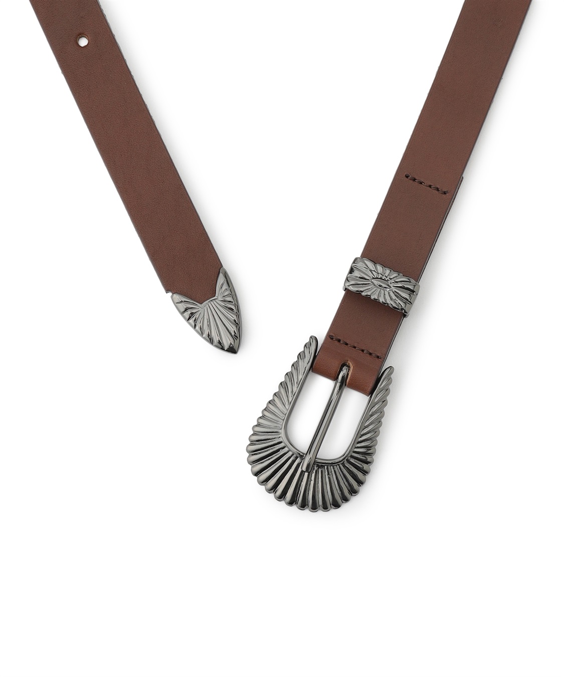 49AV JUNKO SHIMADA 牛革スリムベルト_sub_3