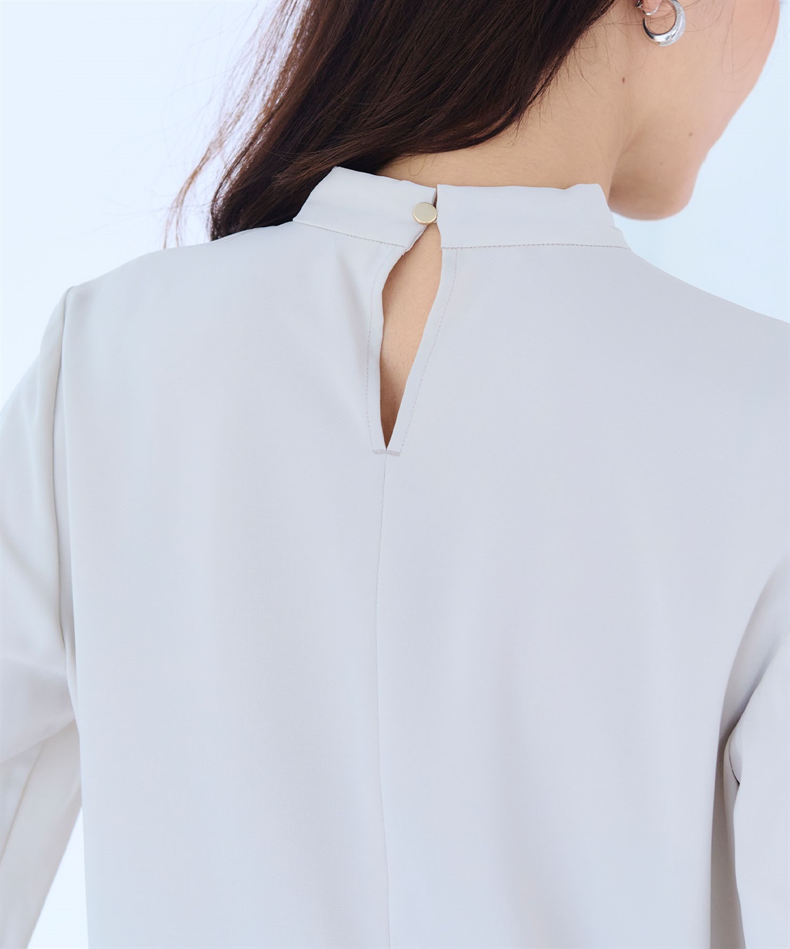 CROSS FUNCTION 《シワになりにくい・洗える》正解 シルキーサテンボウタイブラウス【CF/クロスファンクション】_sub_26