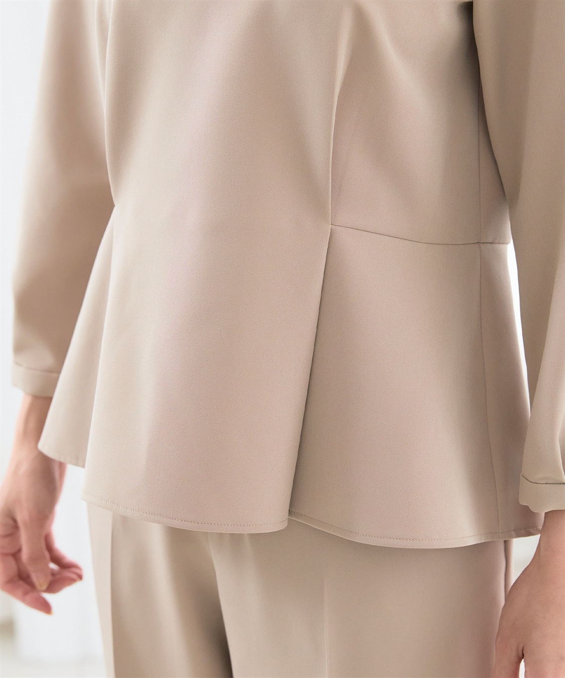 CROSS FUNCTION 《洗える・ストレッチ・シワになりにくい》正解 ペプラムブラウス【CF/クロスファンクション】_sub_26