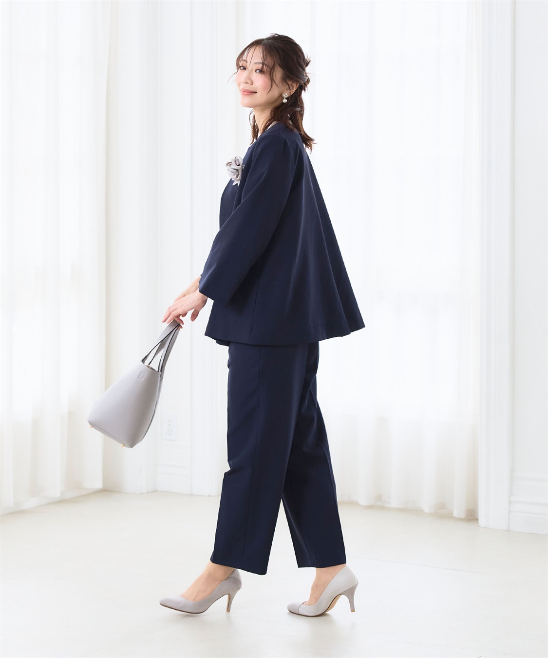 CROSS FUNCTION 《洗える・ストレッチ・シワになりにくい》正解 ワイドパンツ【CF/クロスファンクション】_sub_9