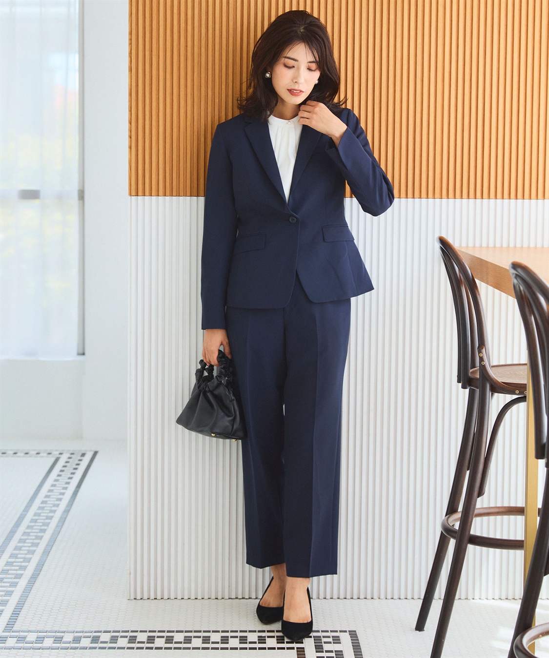 CROSS FUNCTION 《洗える・ストレッチ・シワになりにくい》正解 ワイドパンツ【CF/クロスファンクション】_sub_10