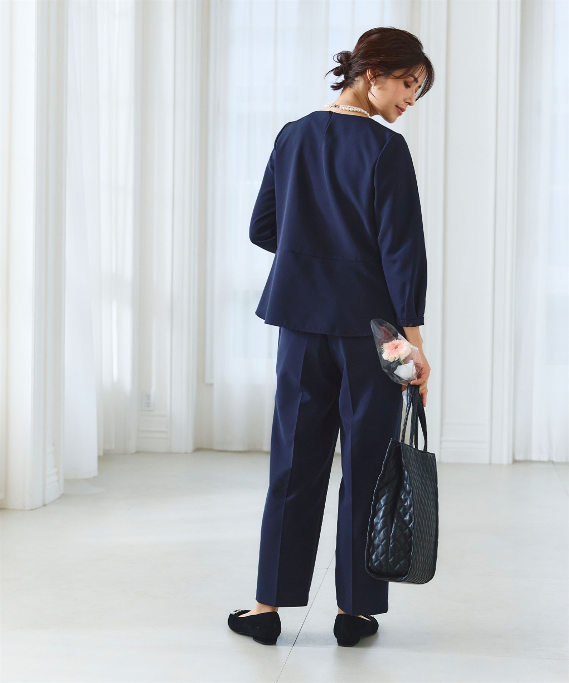 CROSS FUNCTION 《洗える・ストレッチ・シワになりにくい》正解 ワイドパンツ【CF/クロスファンクション】_sub_12