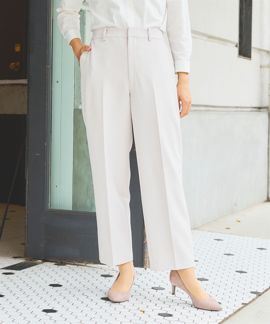 CROSS FUNCTION 《洗える・ストレッチ・シワになりにくい》正解 ワイドパンツ【CF/クロスファンクション】_sub_13