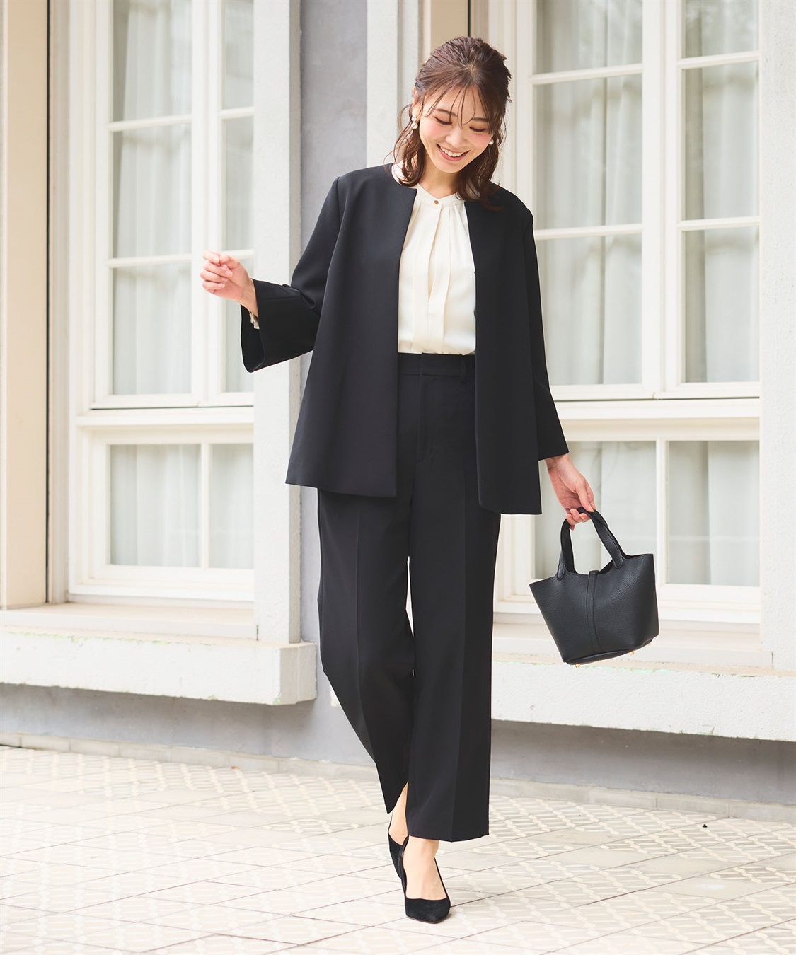 CROSS FUNCTION 《洗える・ストレッチ・シワになりにくい》正解 ワイドパンツ【CF/クロスファンクション】_sub_19