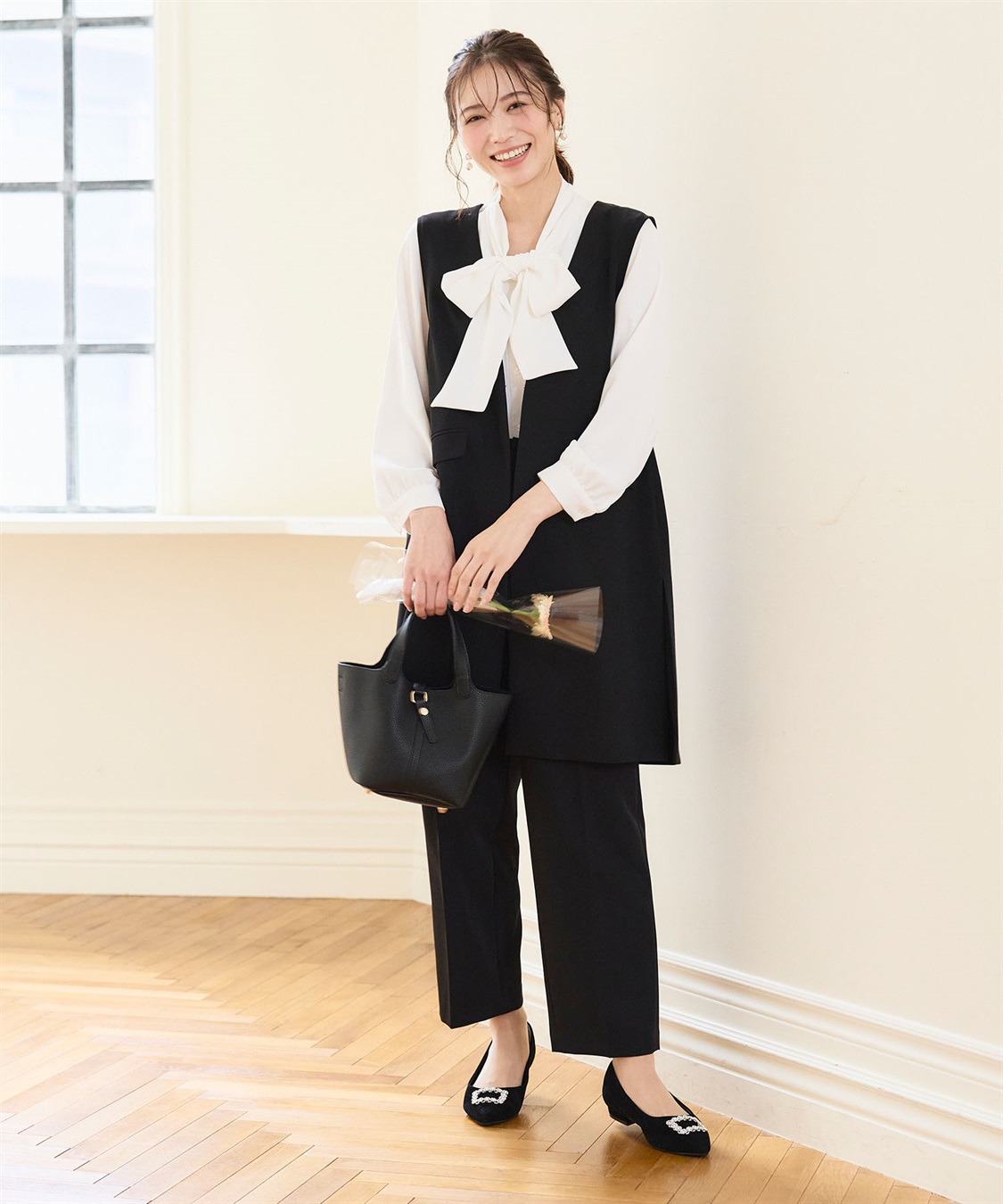 CROSS FUNCTION 《洗える・ストレッチ・シワになりにくい》正解 ワイドパンツ【CF/クロスファンクション】_sub_20