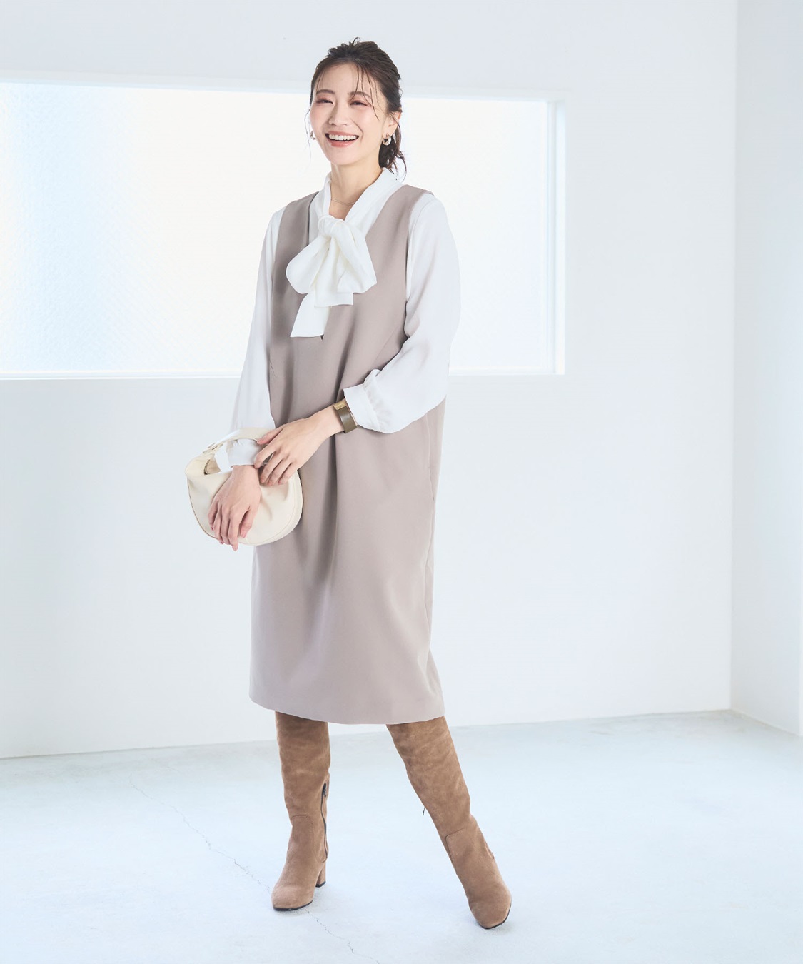 CROSS FUNCTION 《洗える》正解 リボンボウタイブラウス【CF/クロスファンクション】_sub_10