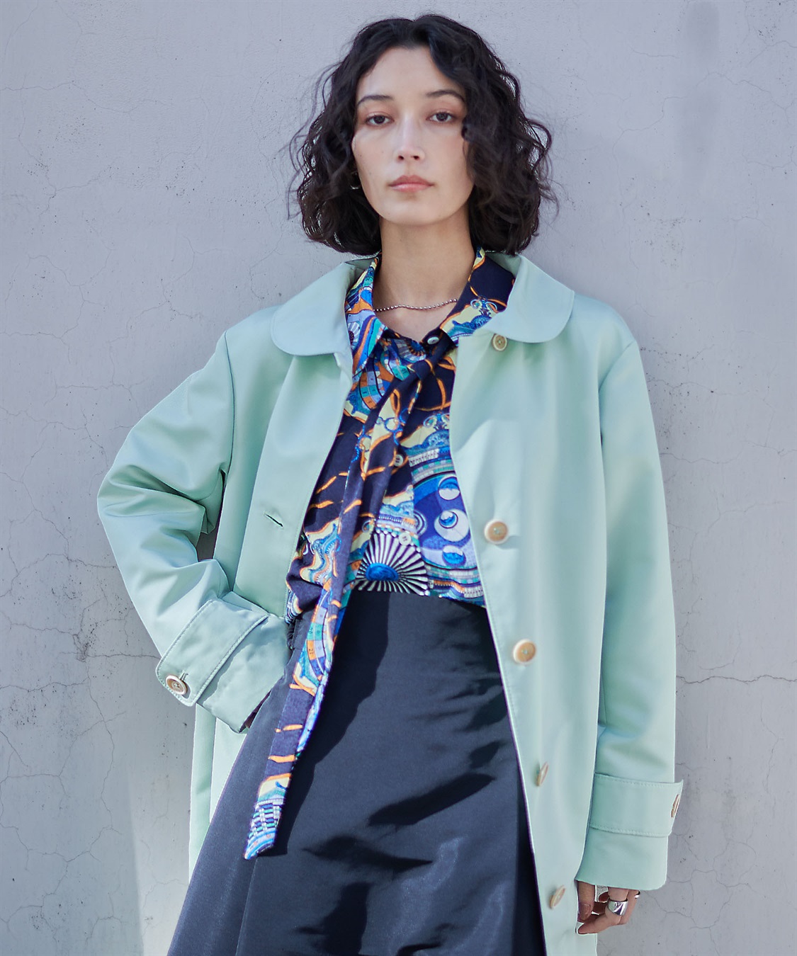 49AV JUNKO SHIMADA ラウンドプリントブラウス_sub_1