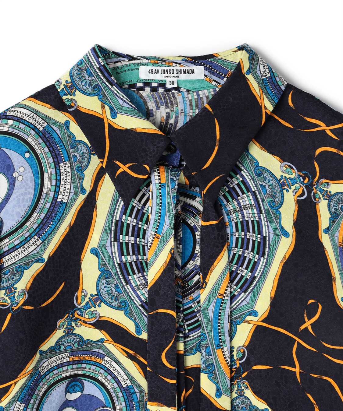 49AV JUNKO SHIMADA ラウンドプリントブラウス_sub_4