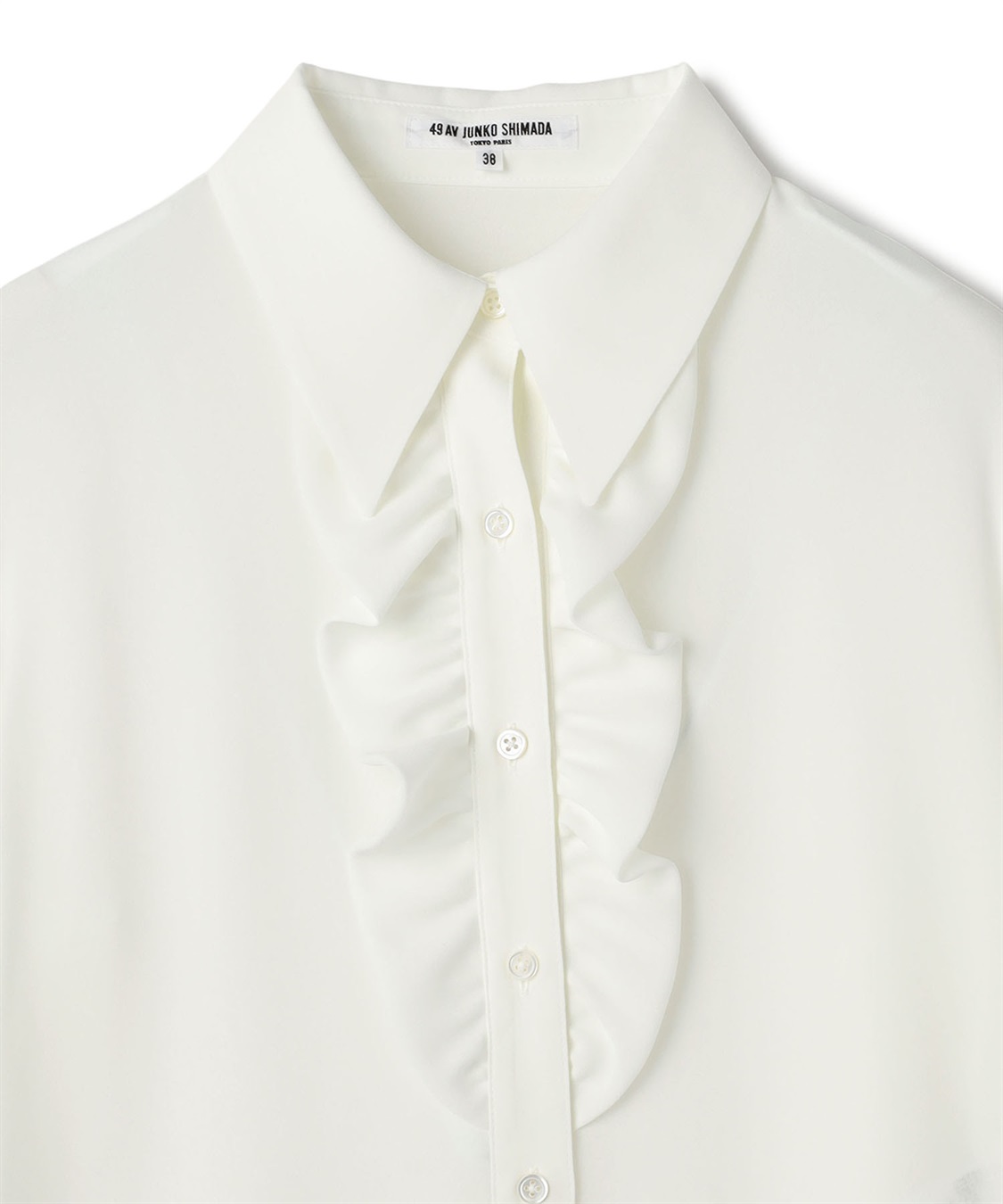 49AV JUNKO SHIMADA 【TIME SALE】フリル付きサテンシャツ_sub_3