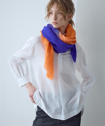 49AV JUNKO SHIMADA 【TIME SALE】ストライプ柄スキッパーブラウス_subthumb_9