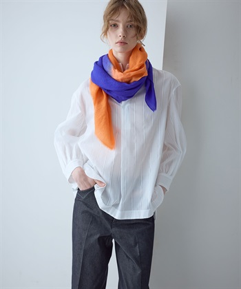 49AV JUNKO SHIMADA 【TIME SALE】ストライプ柄スキッパーブラウス_subthumb_10