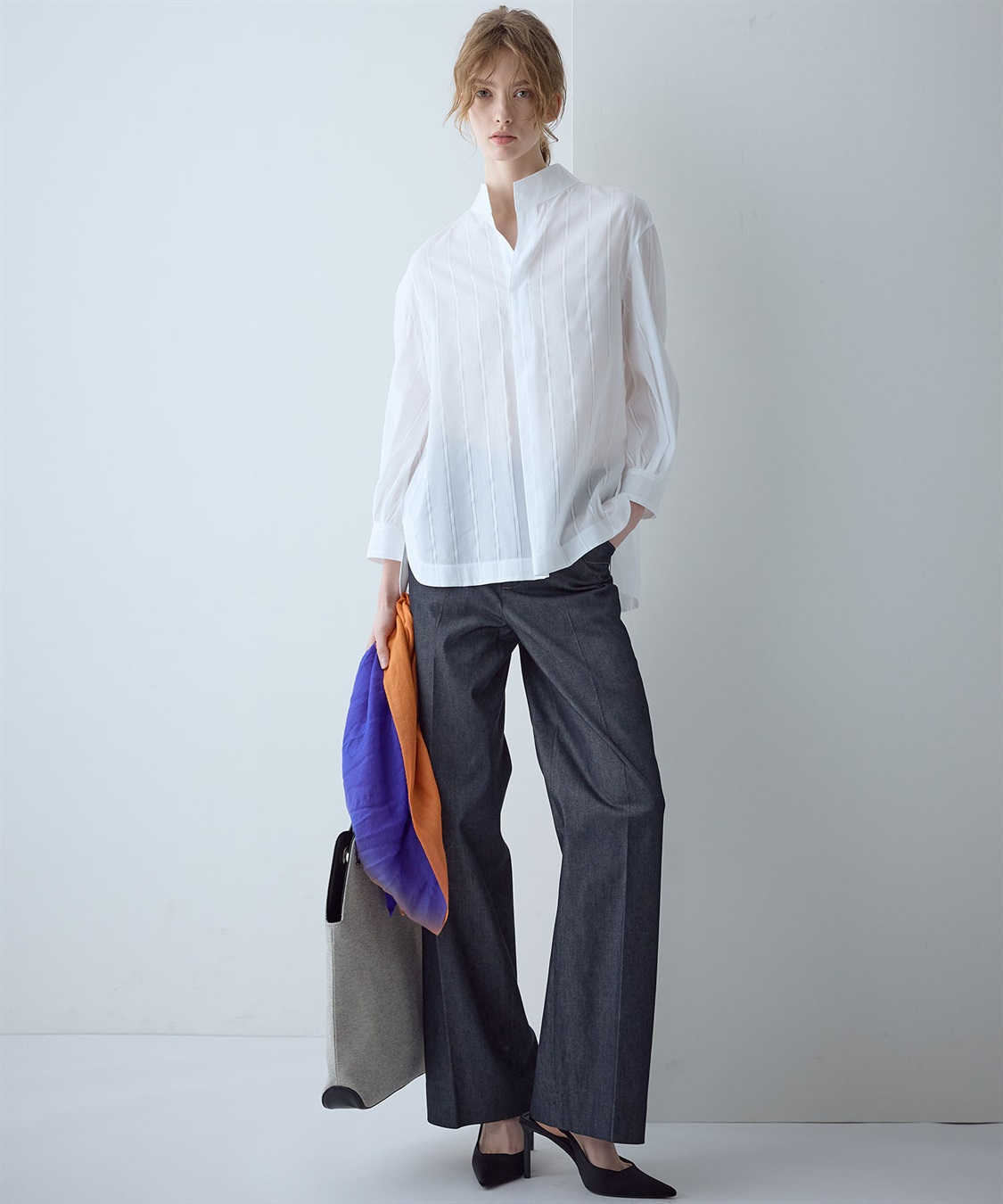 49AV JUNKO SHIMADA 【TIME SALE】ストライプ柄スキッパーブラウス_sub_14