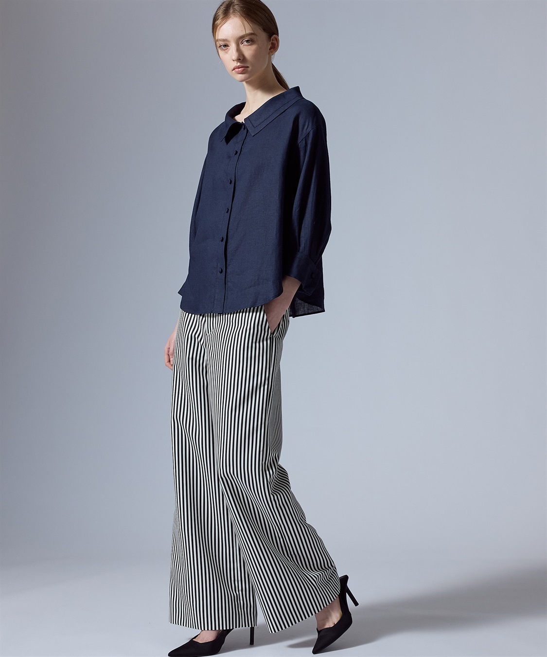 刺繍入りリネンブラウス 49AV JUNKO SHIMADA｜クロスプラス公式通販サイト