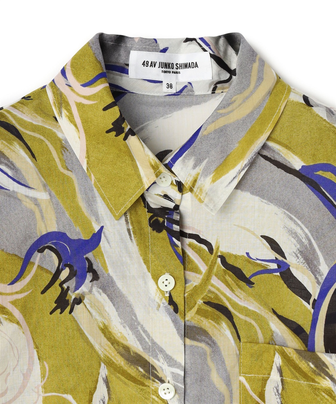 49AV JUNKO SHIMADA プリント柄コットンローンシャツ_sub_2