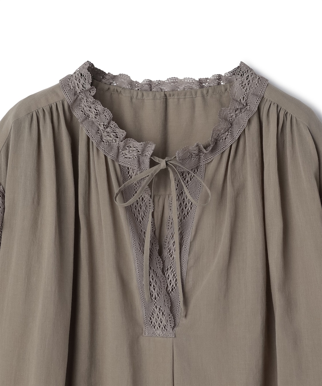 49AV JUNKO SHIMADA レース付きコットンシフォンブラウス_sub_2