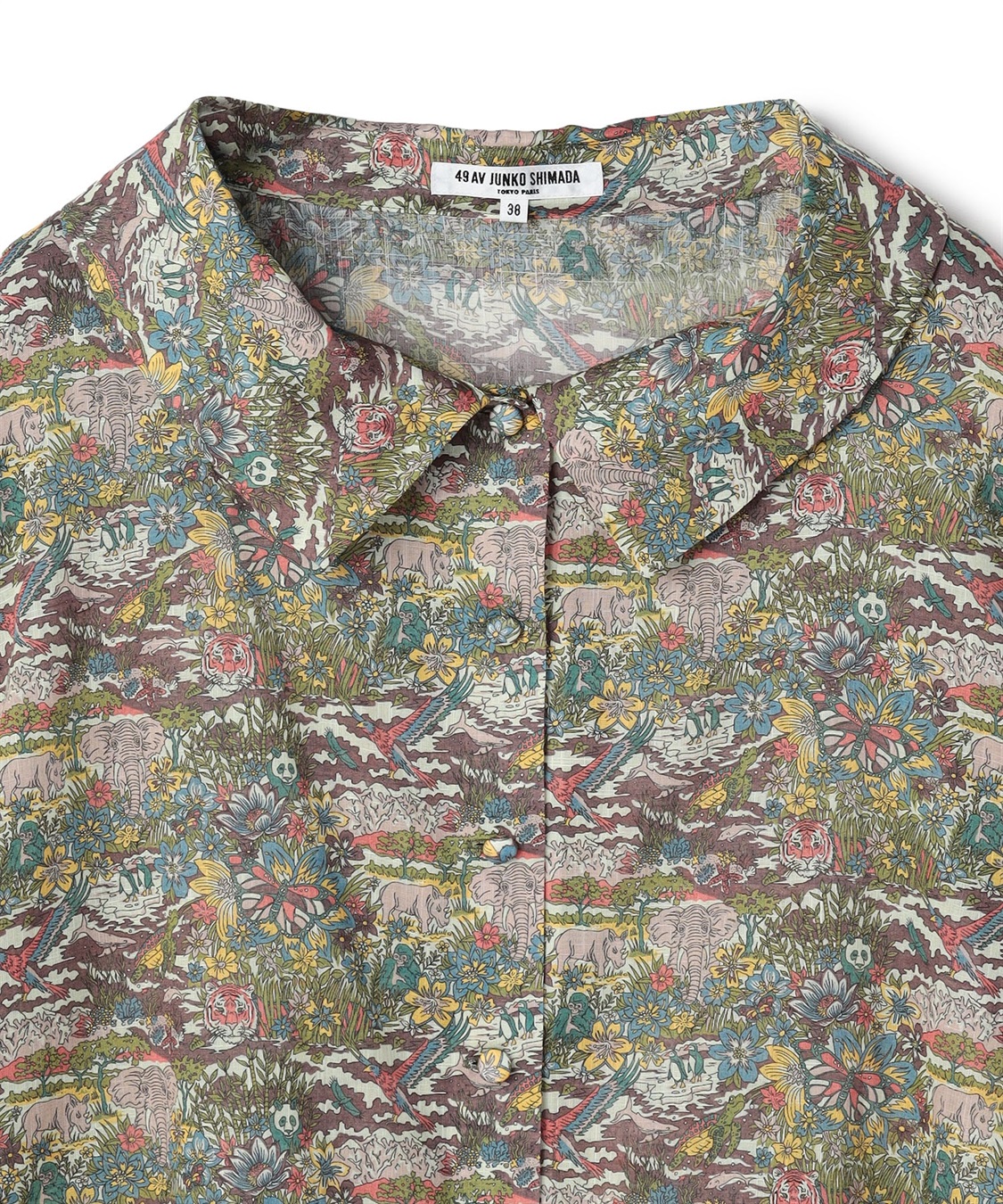 49AV JUNKO SHIMADA リバティ柄長袖ブラウス_sub_2