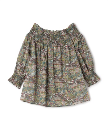 49AV JUNKO SHIMADA リバティ柄キャンディ袖ブラウス_subthumb_1