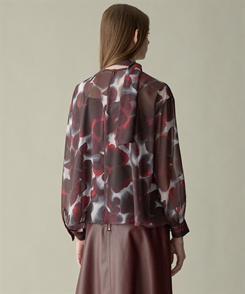 49AV JUNKO SHIMADA ペイントフラワーボウタイブラウス_subthumb_4