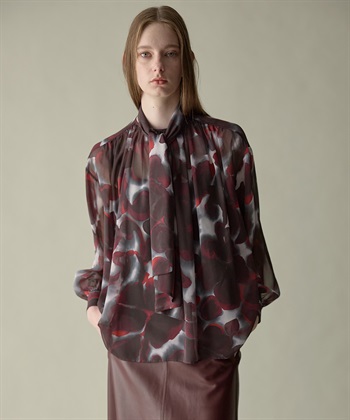 49AV JUNKO SHIMADA ペイントフラワーボウタイブラウス_subthumb_7