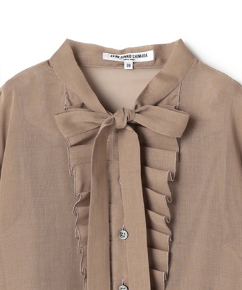 49AV JUNKO SHIMADA スパンボイルフリル付きリボンタイブラウス_subthumb_2