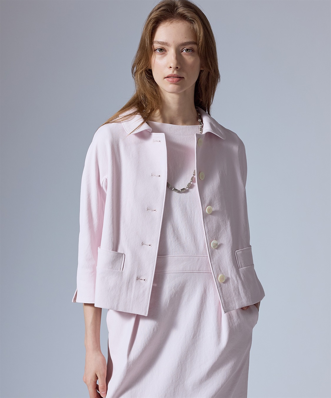 セール】【XU】coating high neck jacket（その他アウター）｜XU