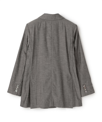 麻混ダブルブレストテーラードジャケット 49AV JUNKO SHIMADA｜クロス