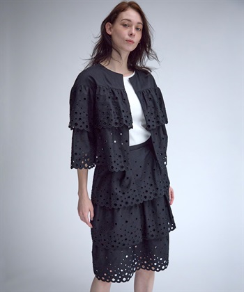 49AV JUNKO SHIMADA カットワークレースノーカラージャケット_subthumb_13