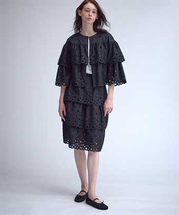 49AV JUNKO SHIMADA カットワークレースノーカラージャケット_subthumb_14