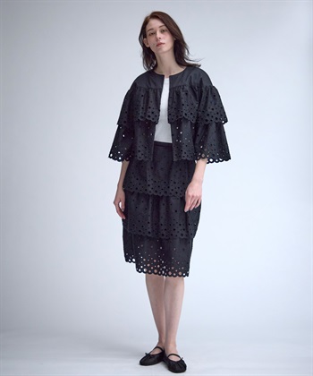 49AV JUNKO SHIMADA カットワークレースノーカラージャケット_subthumb_15