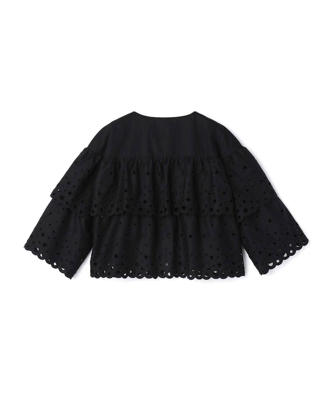 49AV JUNKO SHIMADA カットワークレースノーカラージャケット_sub_17