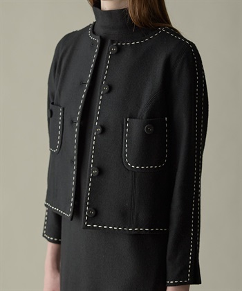 49AV JUNKO SHIMADA ウールジャージー配色ステッチジャケット_subthumb_11