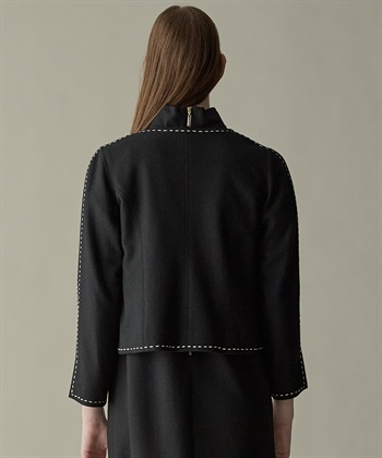 49AV JUNKO SHIMADA ウールジャージー配色ステッチジャケット_subthumb_12