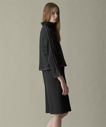 49AV JUNKO SHIMADA ウールジャージー配色ステッチジャケット_subthumb_14